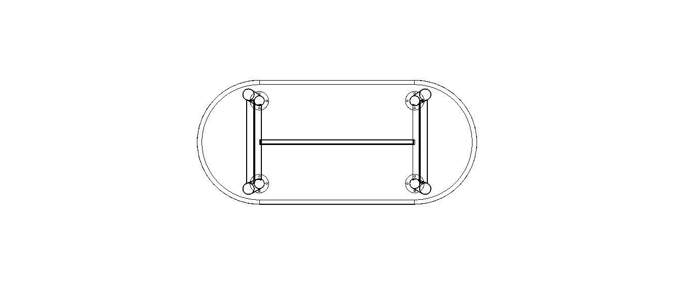 Oval Dining Table 3D model_40