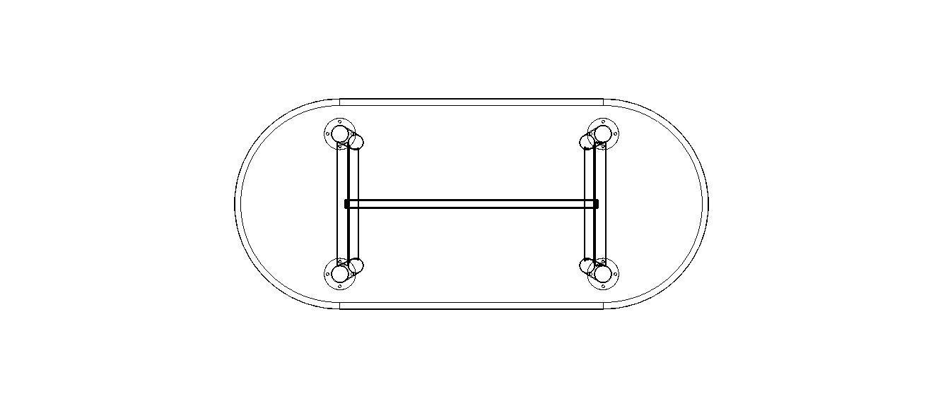Oval Dining Table 3D model_20