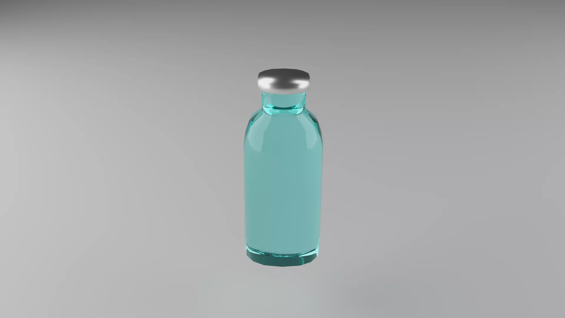 glass bottle 3D model_0