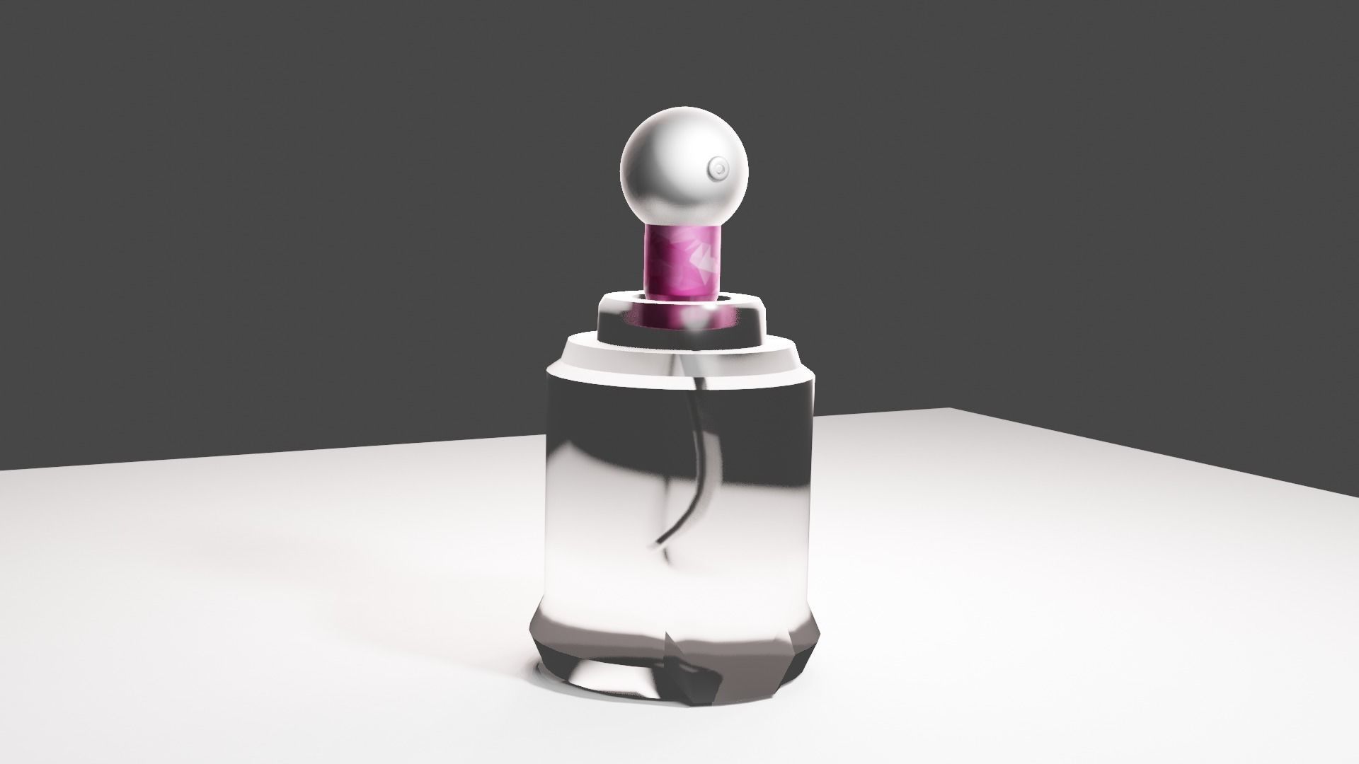 perfume bottle sphere  3D model_3