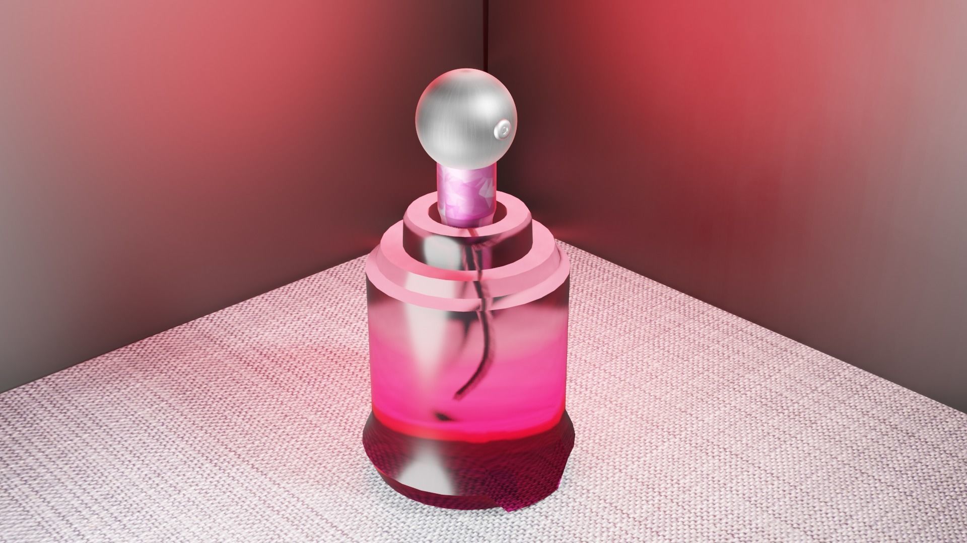perfume bottle sphere  3D model_1