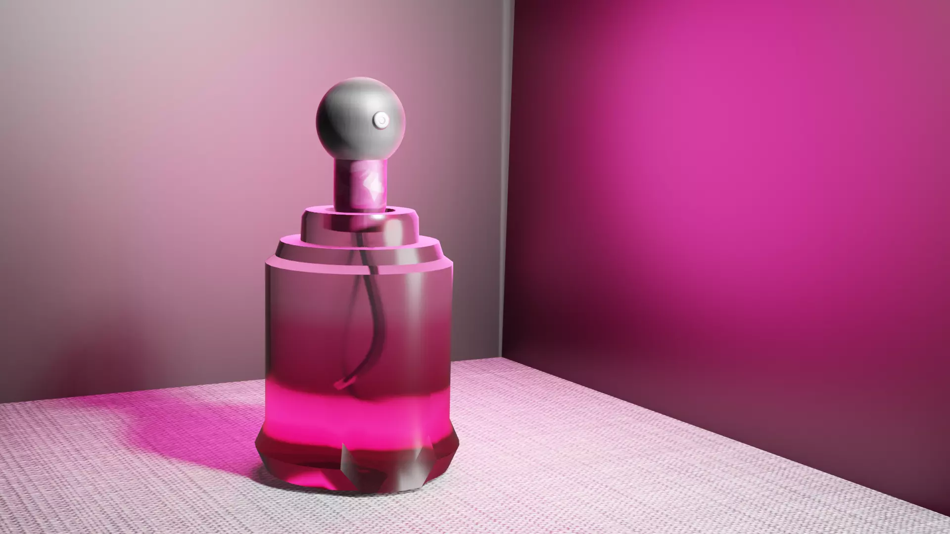 perfume bottle sphere  3D model_0