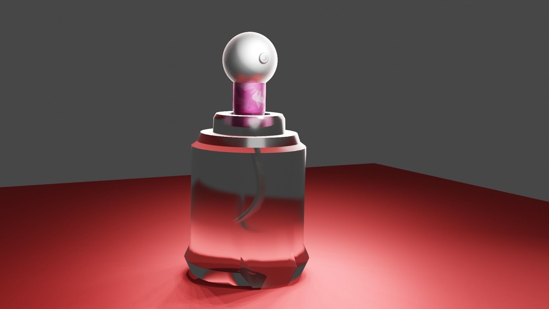 perfume bottle sphere  3D model_2