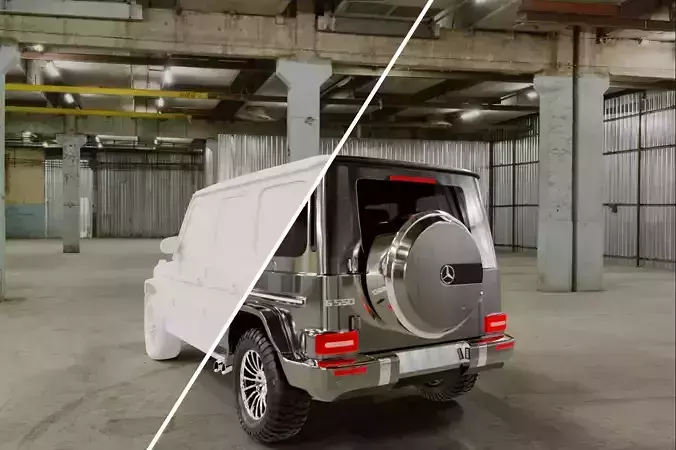 Mercedes-Benz G 500 3D Model Masterpiece in Blender