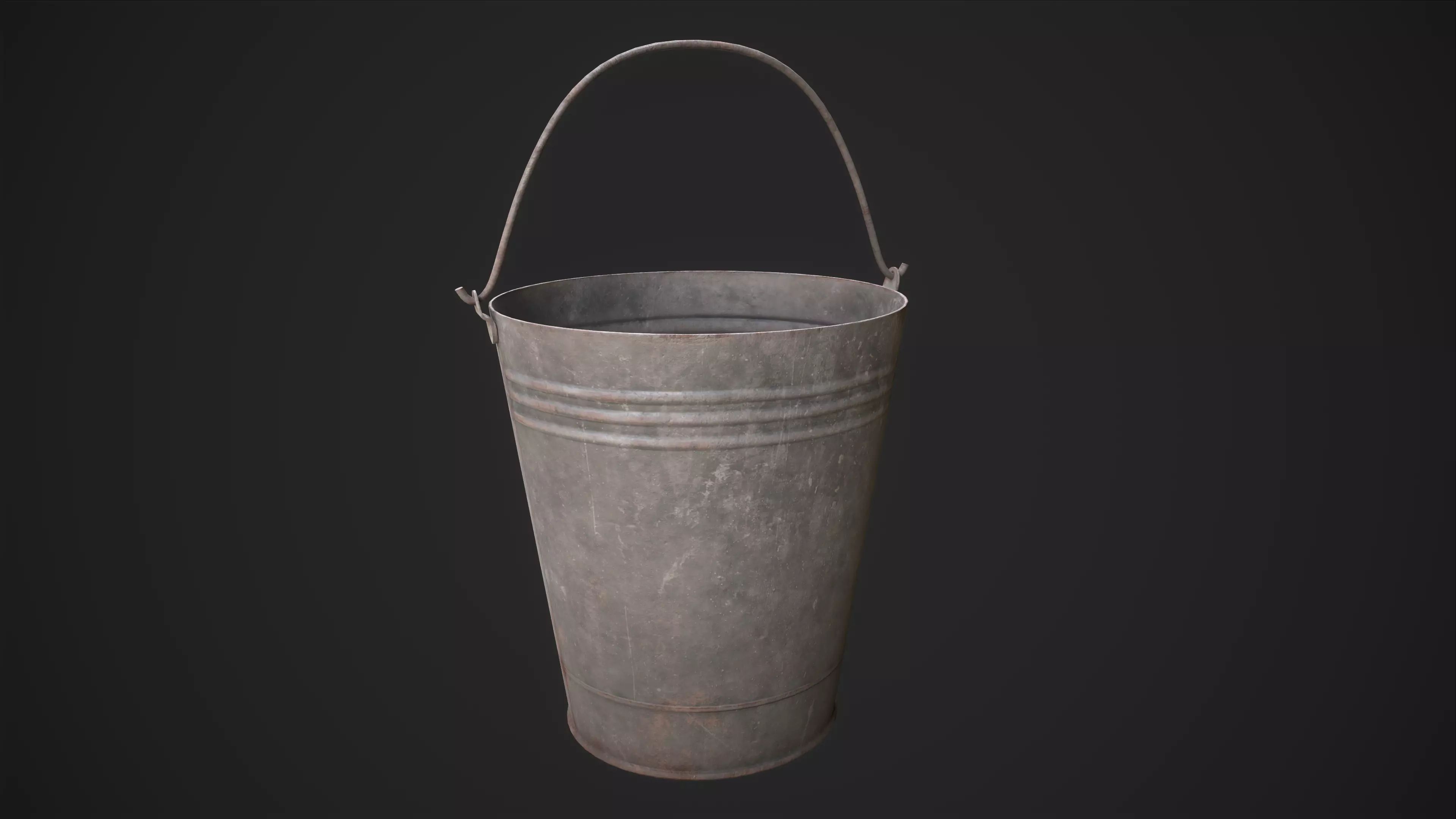 Bucket  Free low-poly 3D model_0
