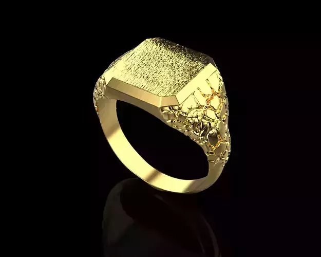 Nugget Ring 3D print model