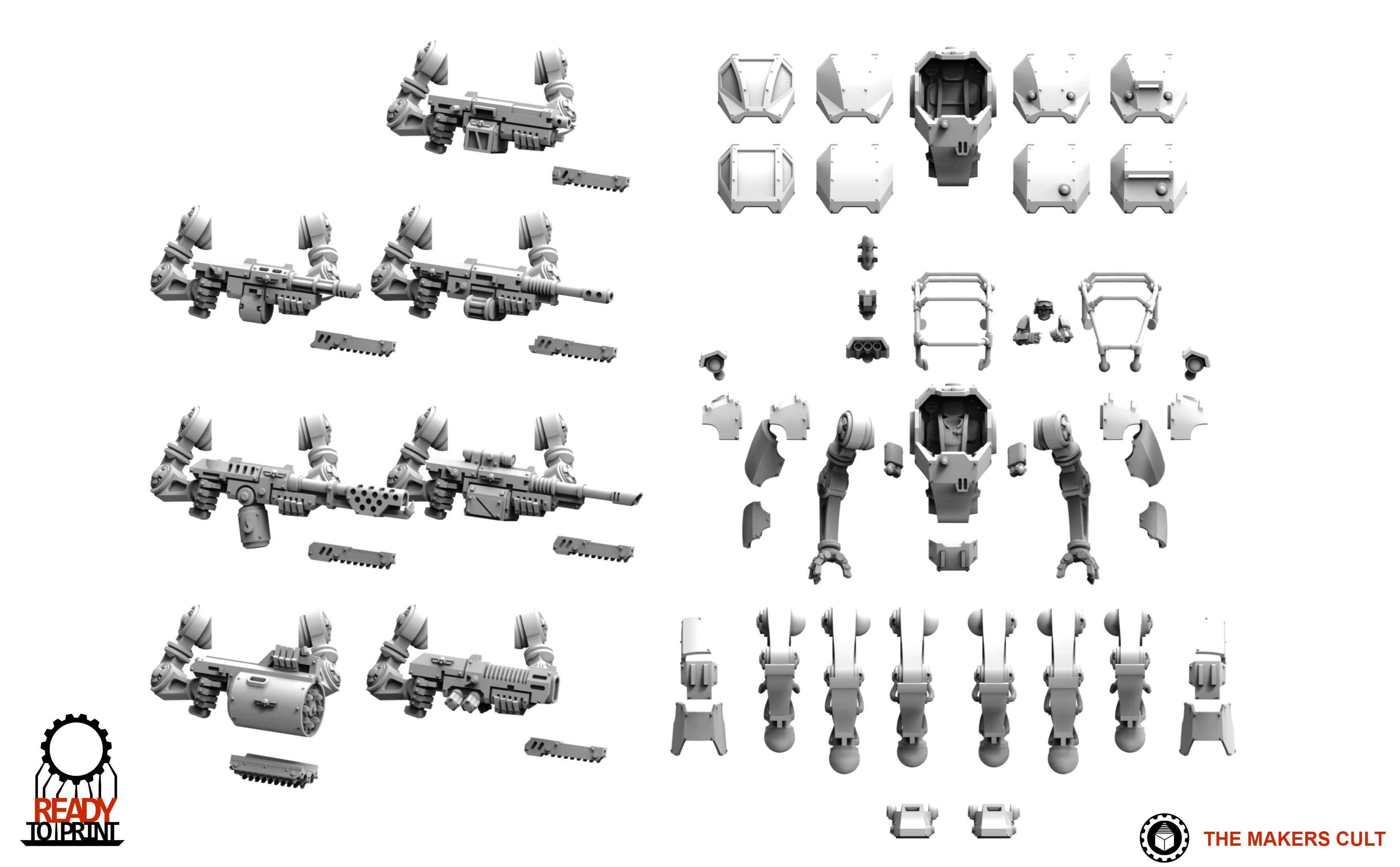 Universal Guard - Mech Suits 3D print model_4