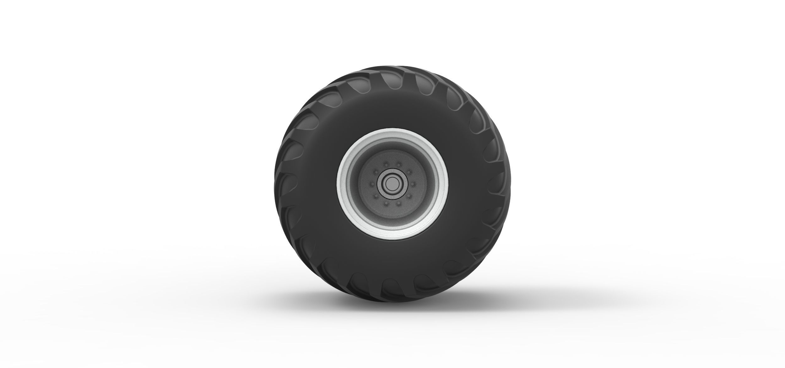 Wheel from vintage monster truck Scale 1 to 25 3D print model_4