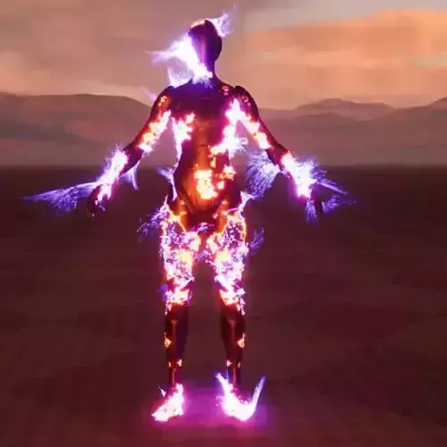 Unreal Engine 5 Spawn particles at the edge of dissolving FX4 3D model