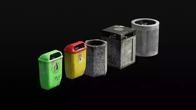 Prague City Street Bins Pack