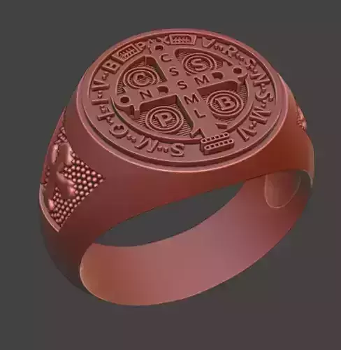 Anillo San Benito doble vista  3D print model