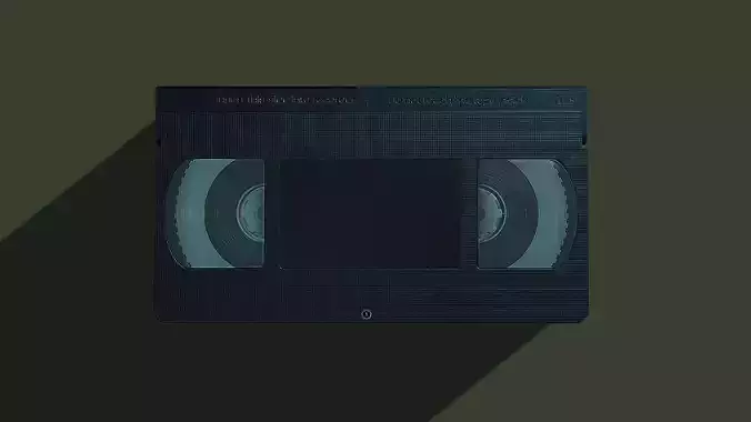 3D VHS - HighPoly and LowPoly version  Low-poly 3D model