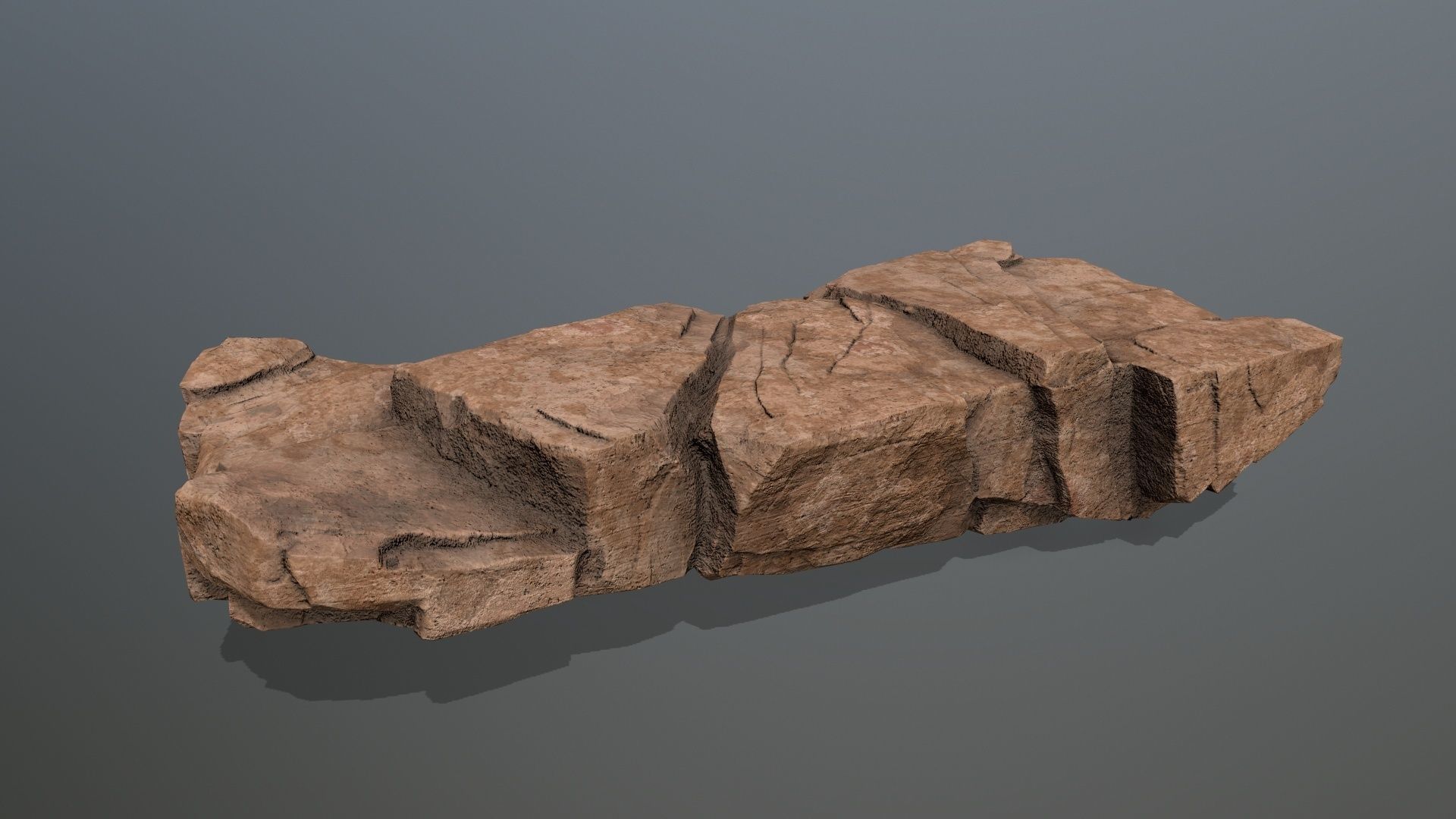 desert rocks Low-poly 3D model_11