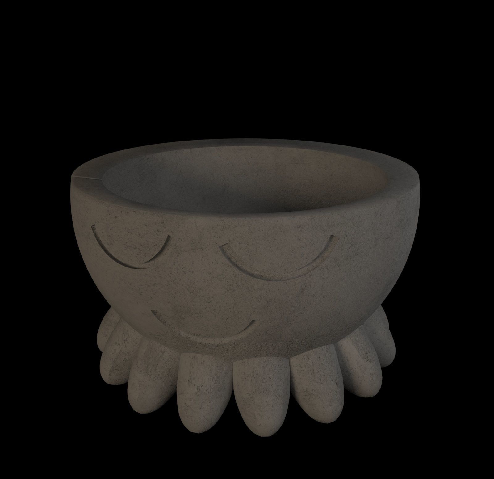 Smile pots 3D print model_4