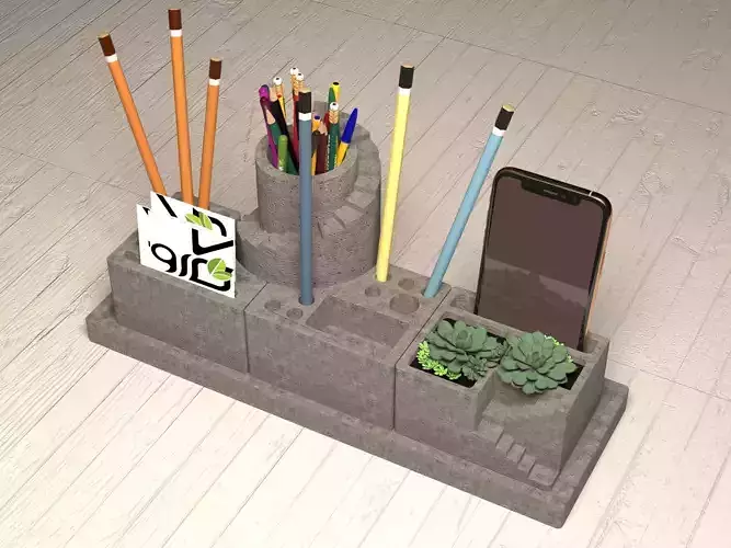 office set and orgnizer 3D print model
