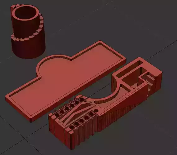 office set and orgnizer 2 3D print model