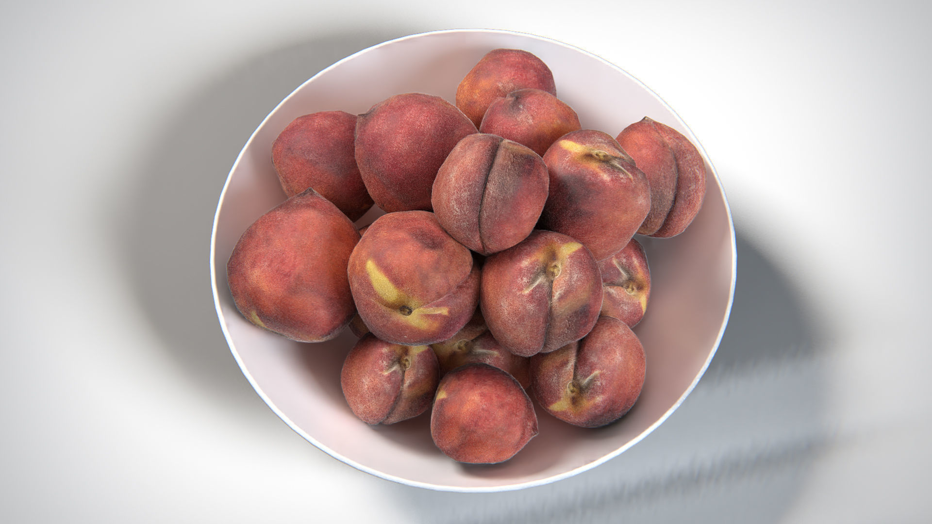 Peaches PBR Low-poly 3D model_8