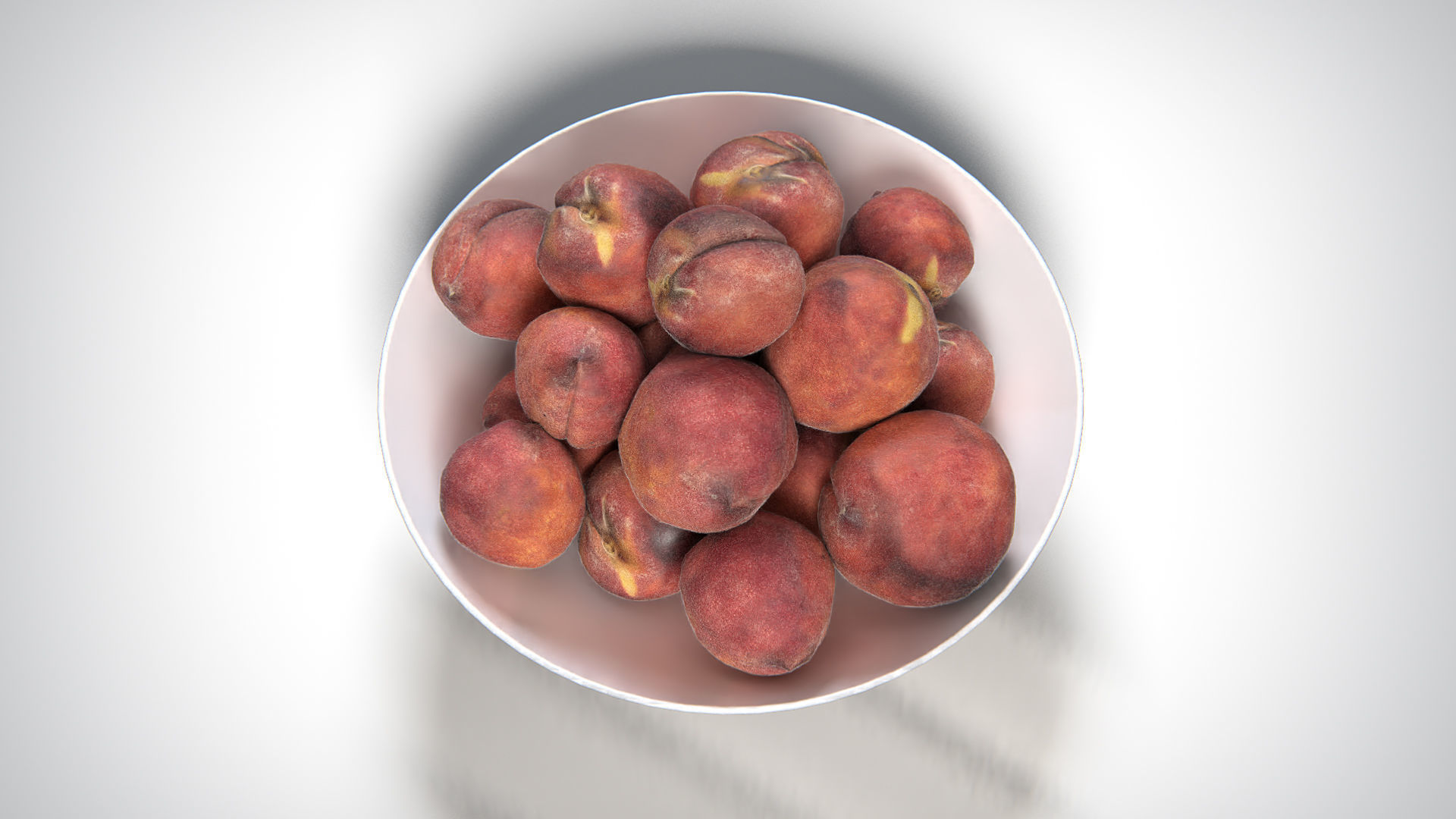 Peaches PBR Low-poly 3D model_9