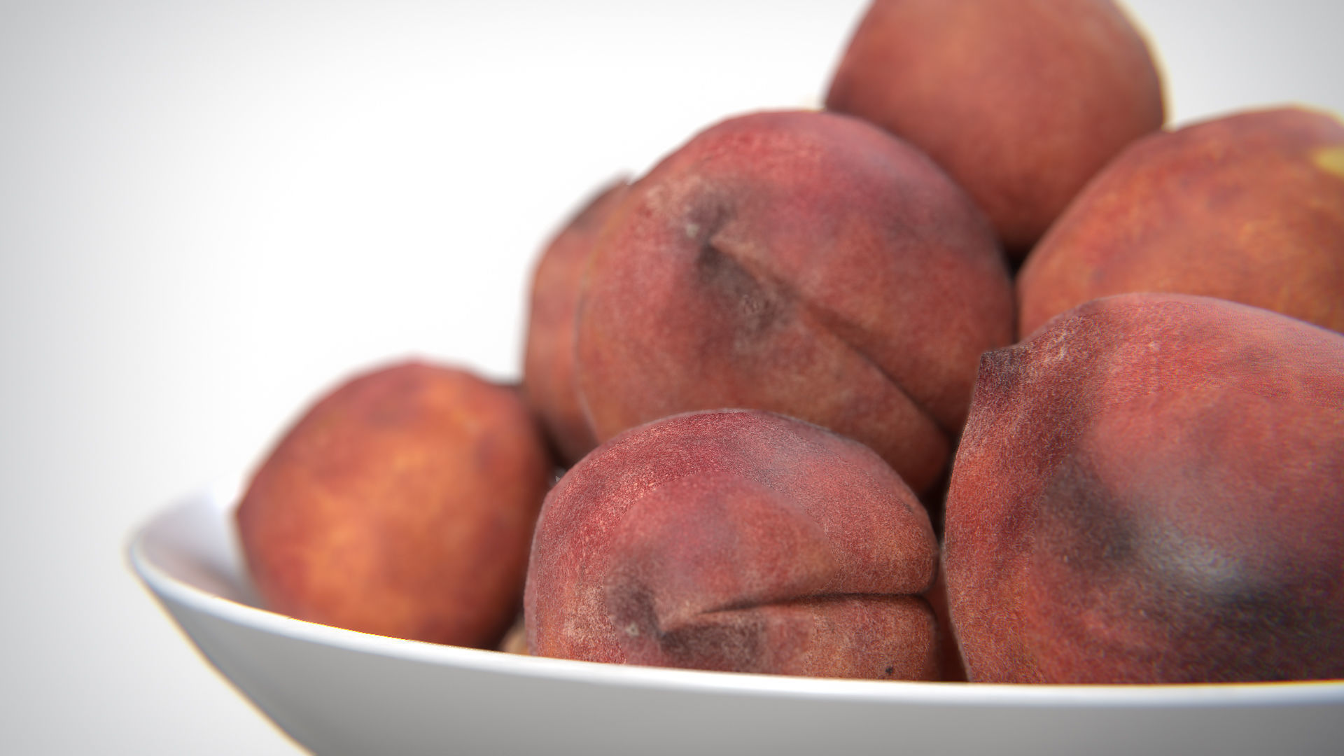 Peaches PBR Low-poly 3D model_2