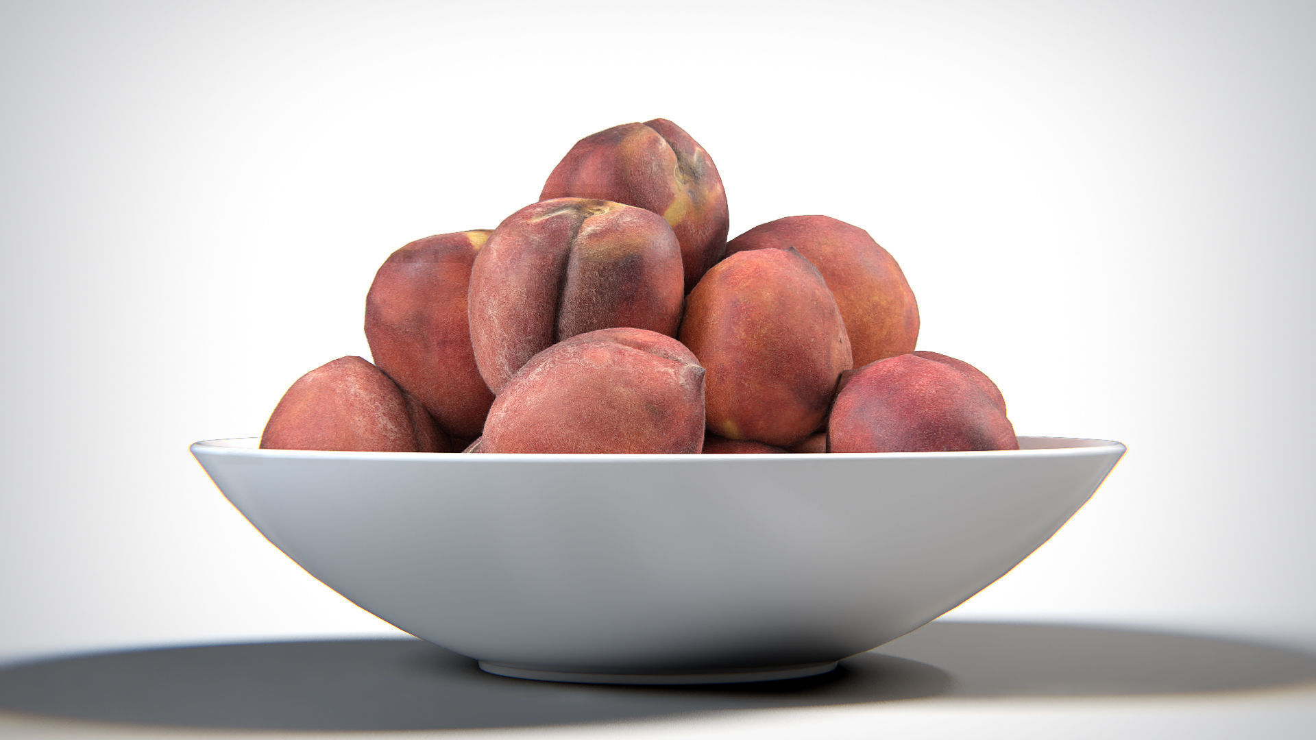 Peaches PBR Low-poly 3D model_3