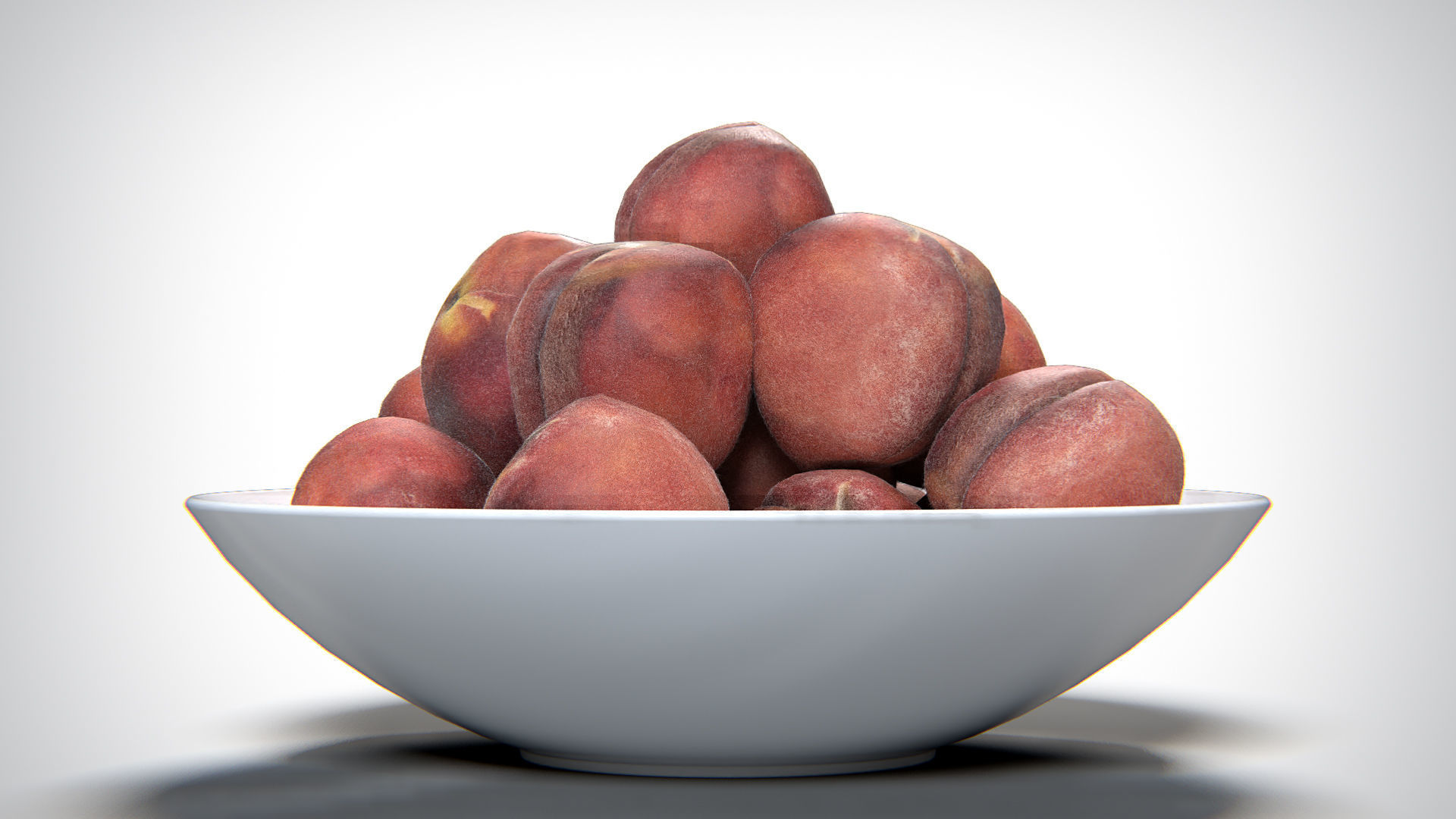 Peaches PBR Low-poly 3D model_4