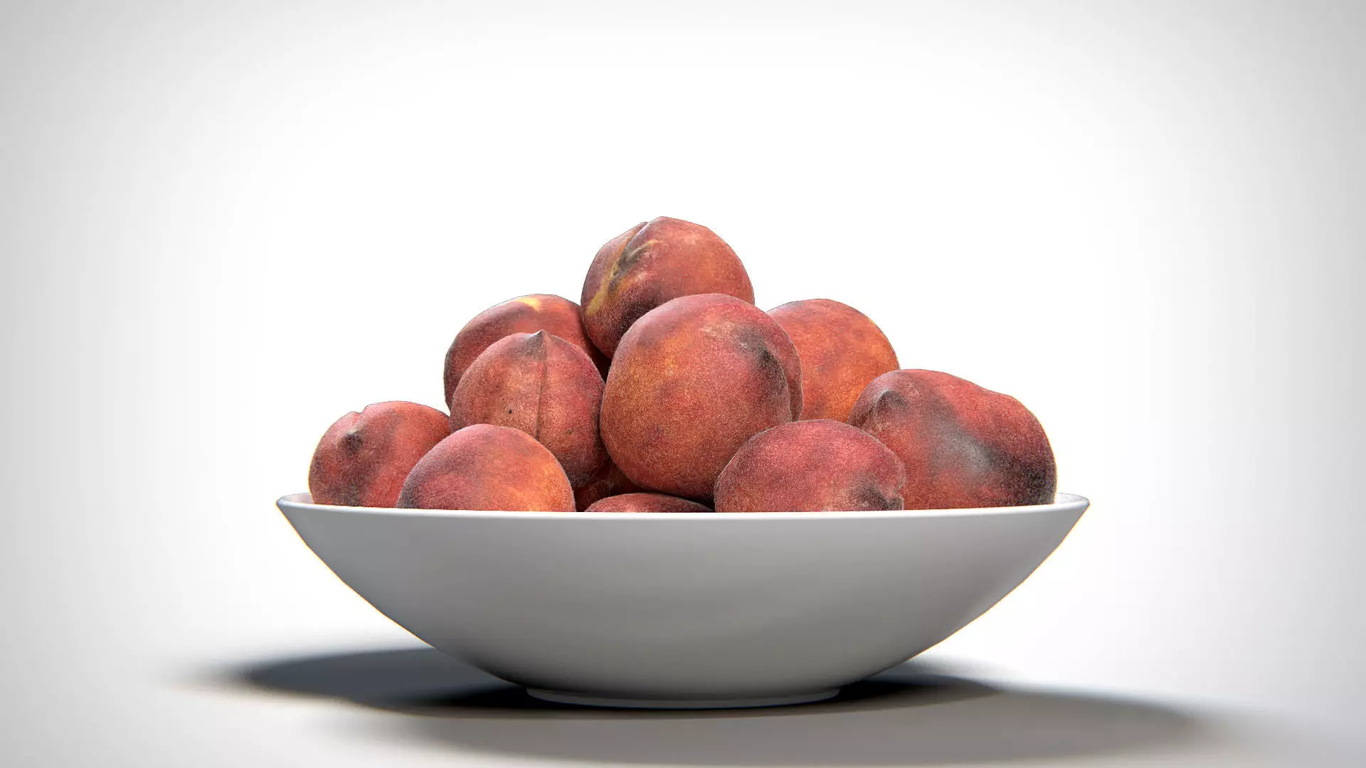 Peaches PBR Low-poly 3D model_0