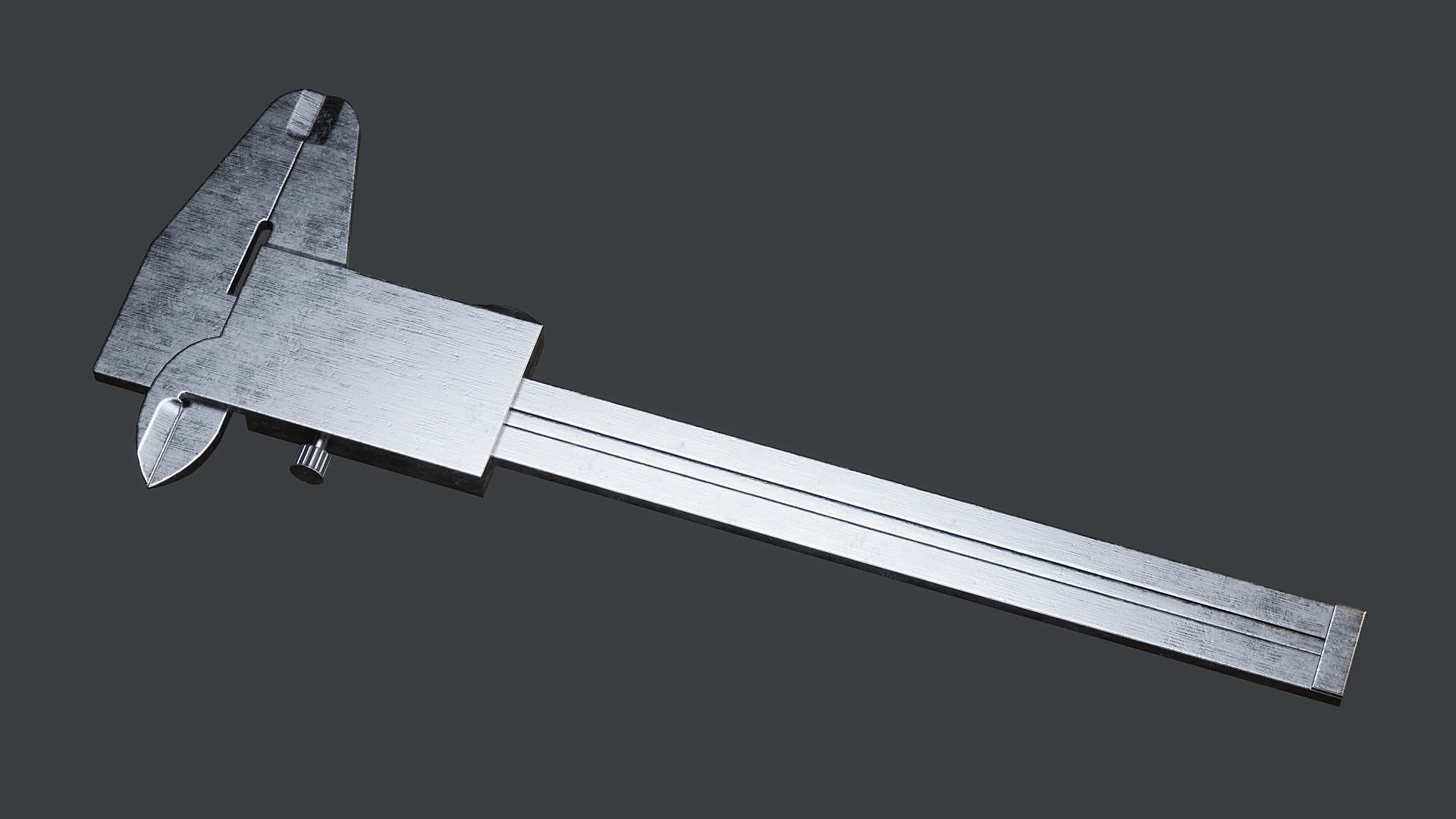 Vernier Caliper PBR Low-poly 3D model_10