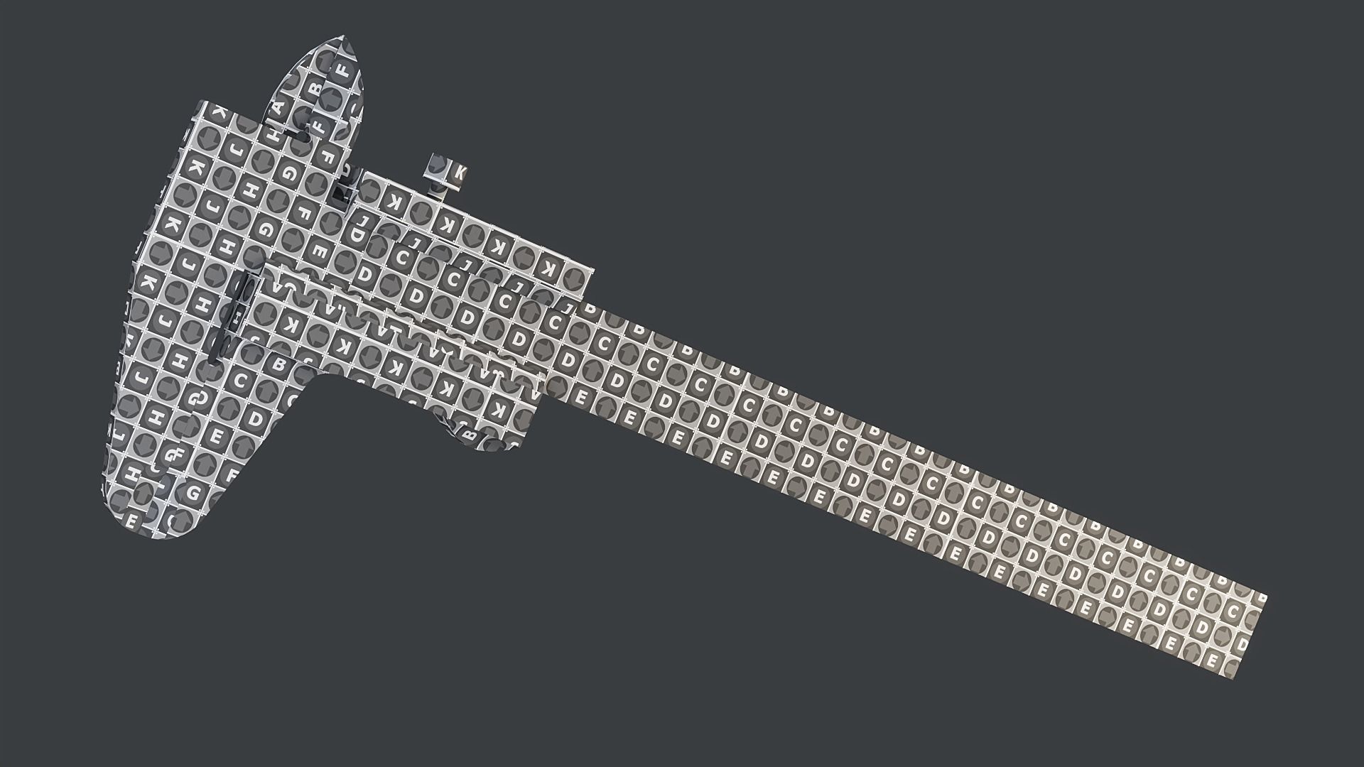 Vernier Caliper PBR Low-poly 3D model_20