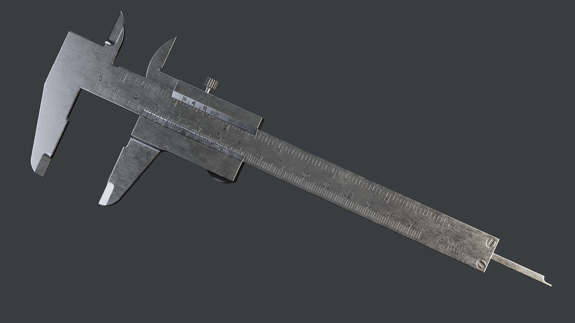 Vernier Caliper PBR Low-poly 3D model_3
