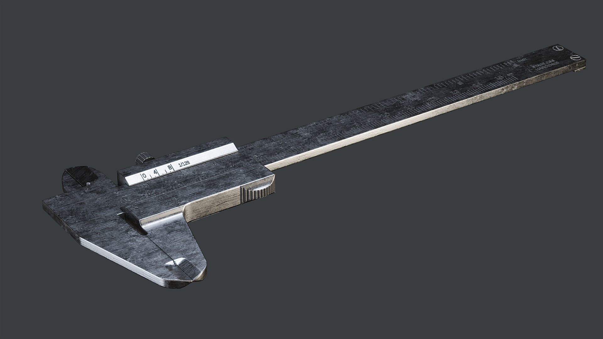Vernier Caliper PBR Low-poly 3D model_6