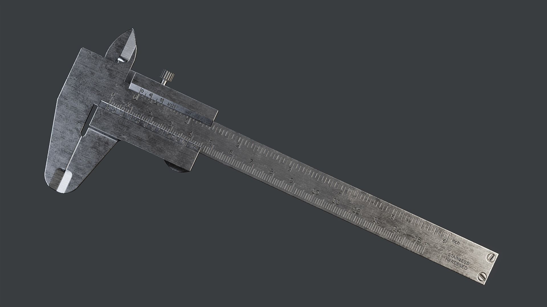 Vernier Caliper PBR Low-poly 3D model_2