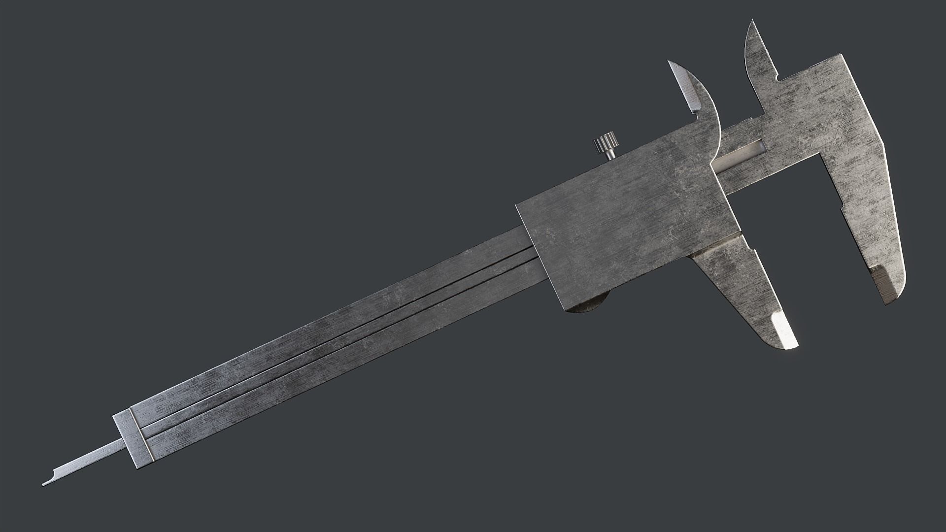 Vernier Caliper PBR Low-poly 3D model_5