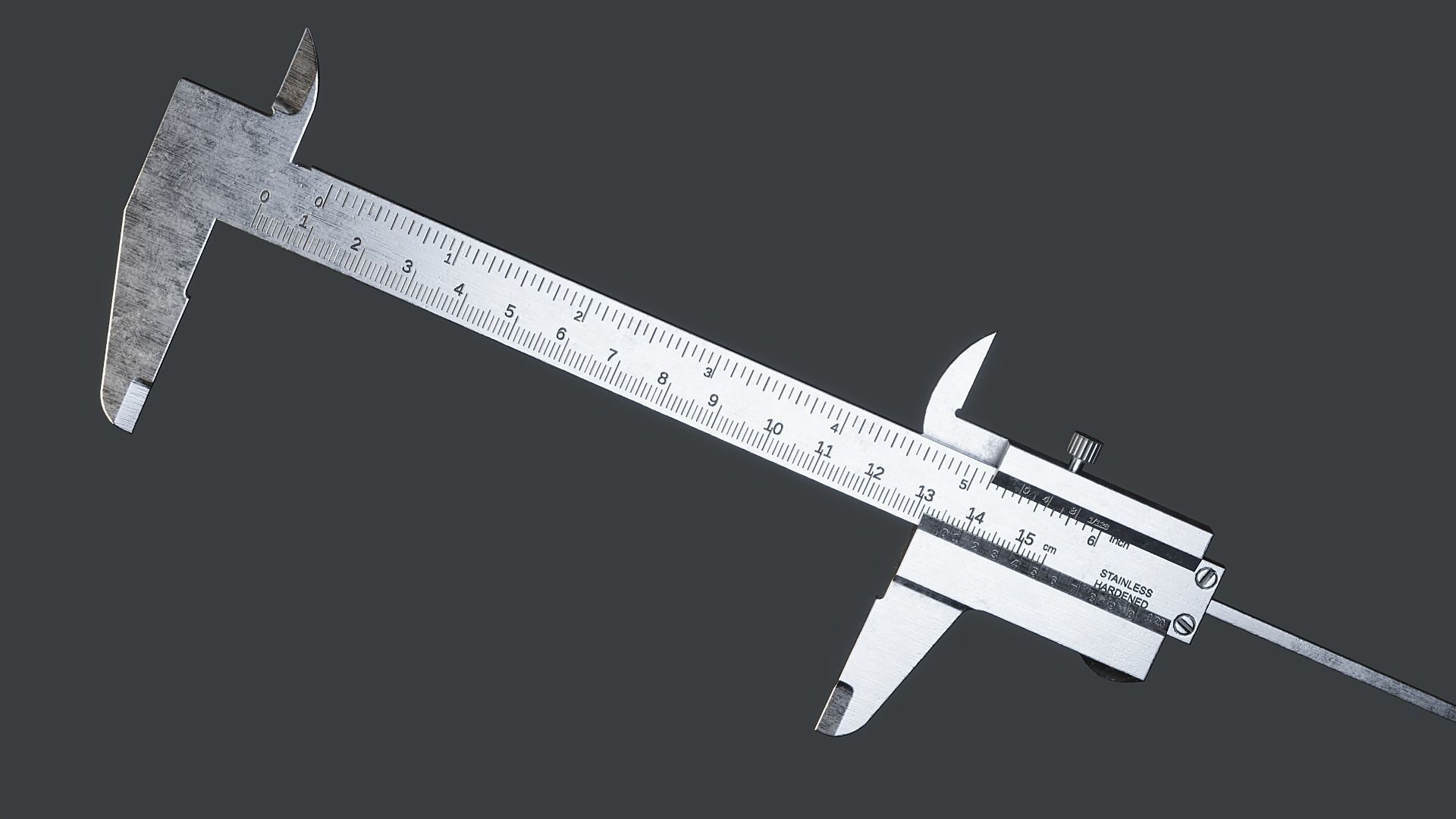 Vernier Caliper PBR Low-poly 3D model_8