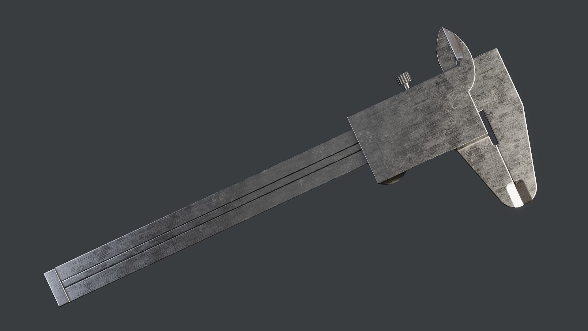 Vernier Caliper PBR Low-poly 3D model_4
