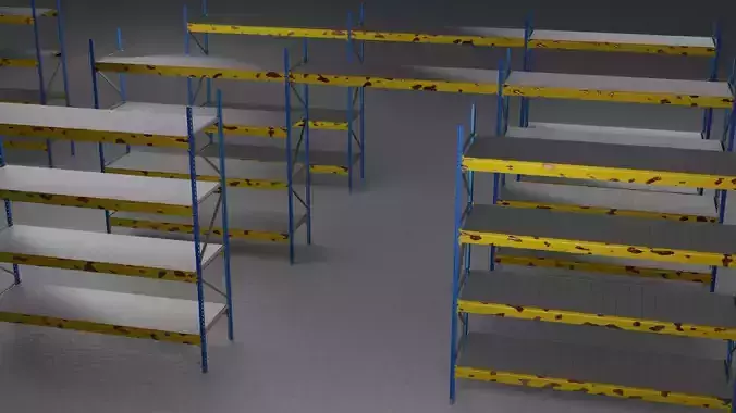 Warehouse Shelves 3D model