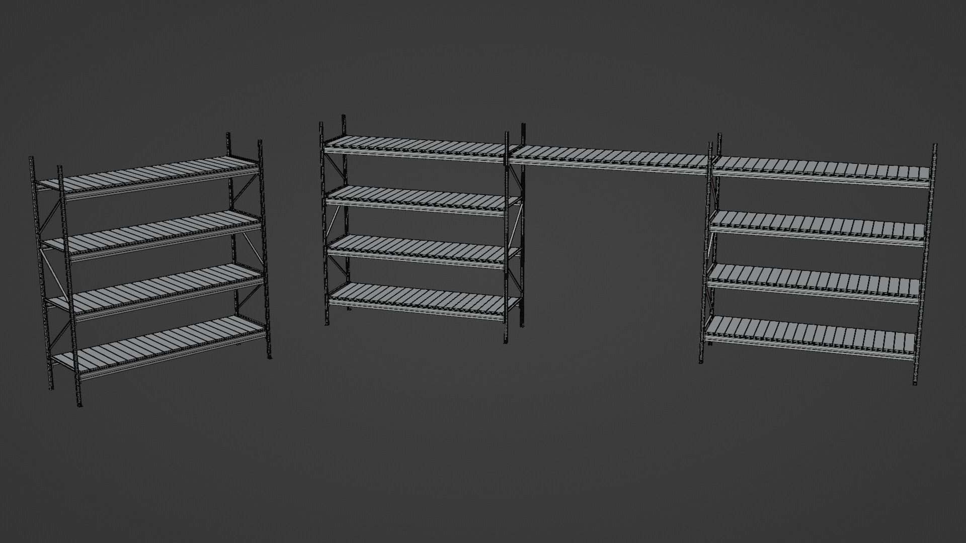 Warehouse Shelves 3D model_20