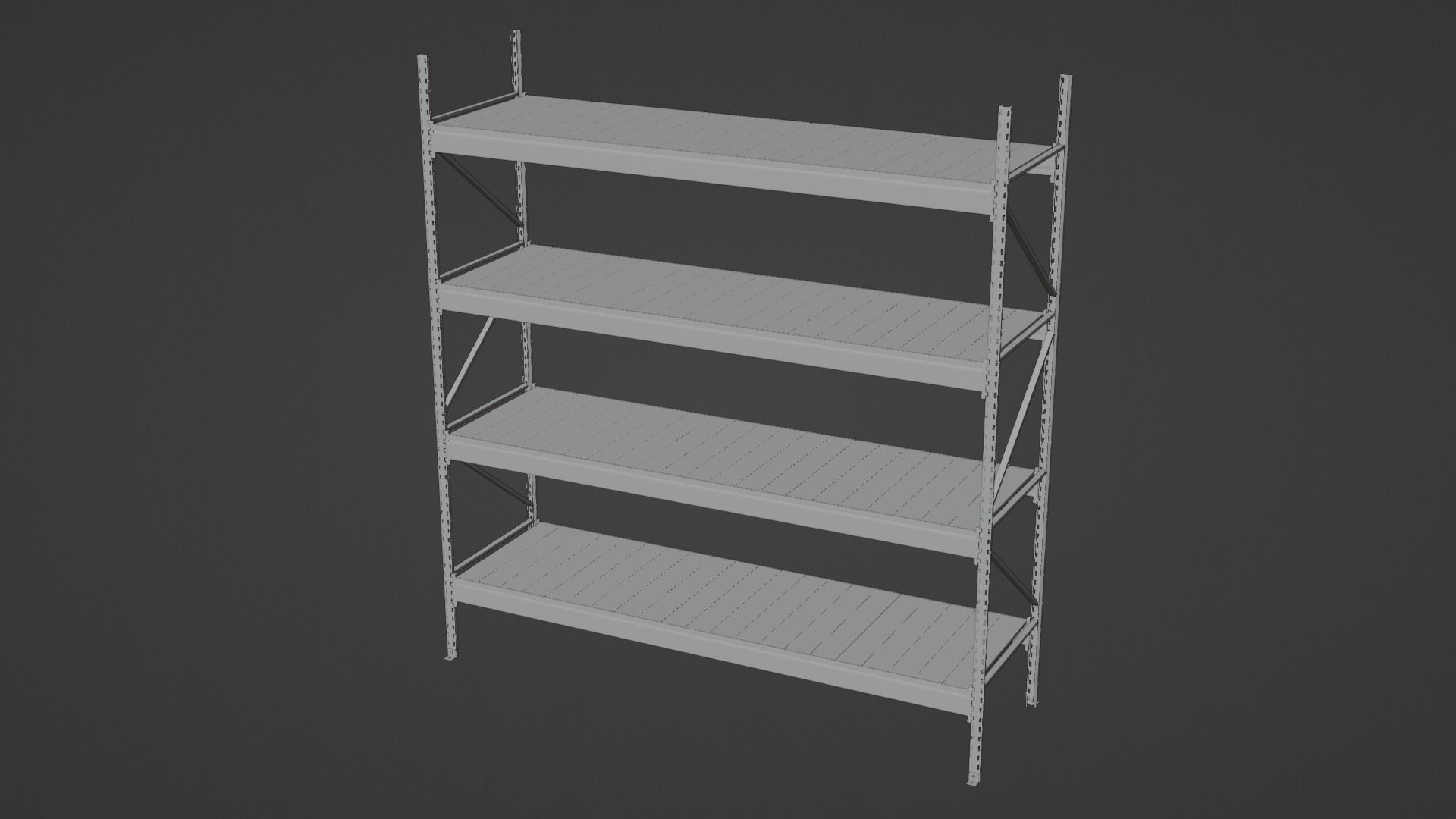 Warehouse Shelves 3D model_10