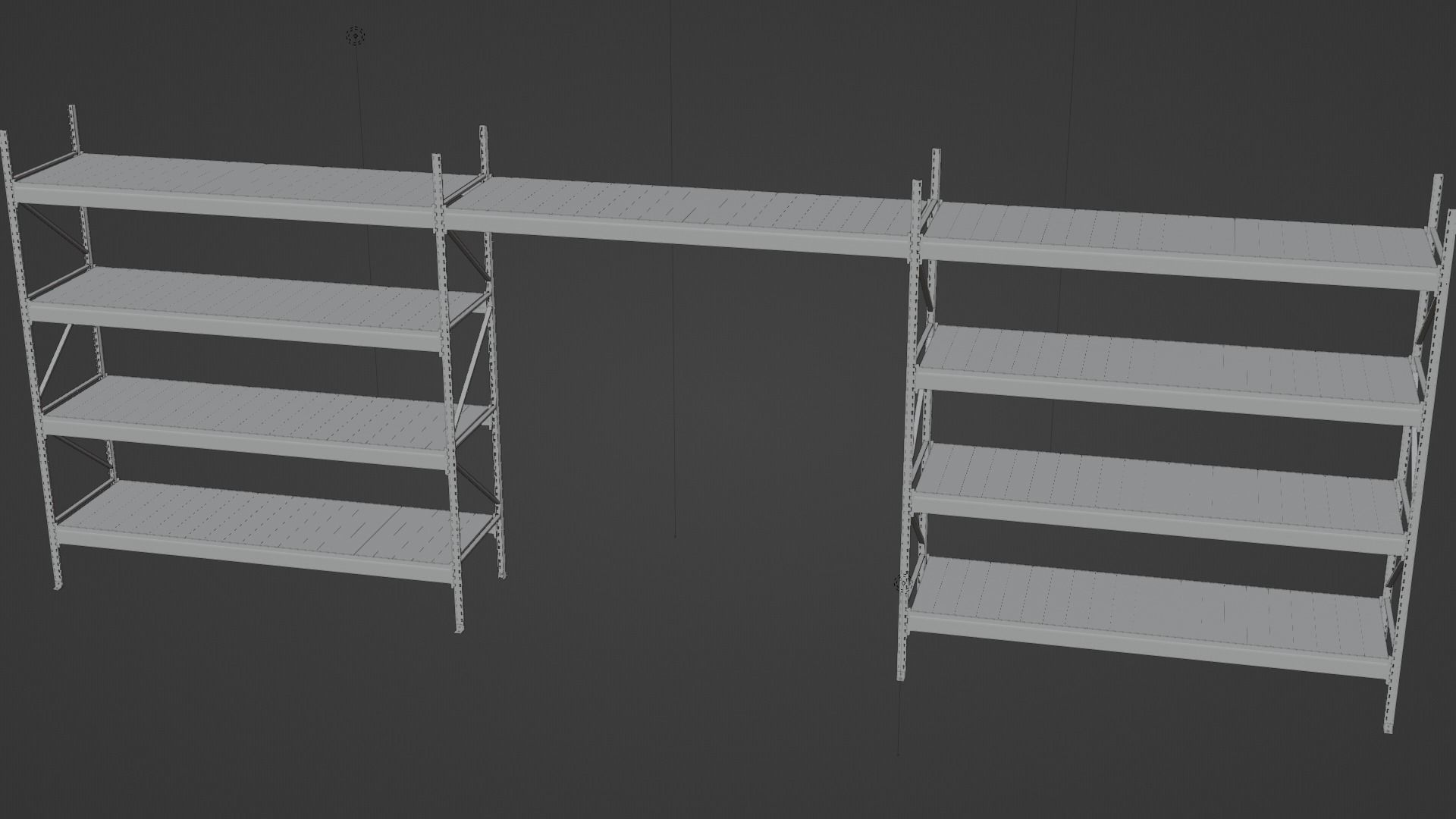 Warehouse Shelves 3D model_4