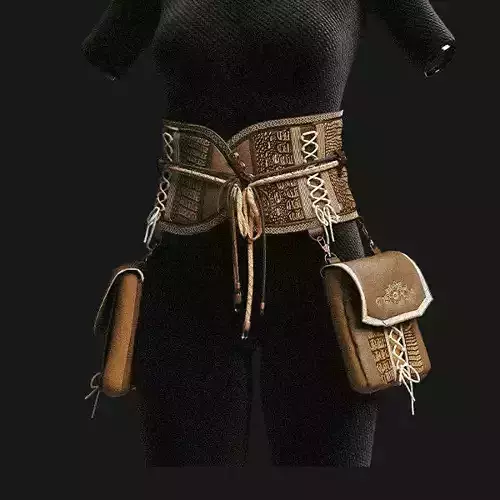 leather belt bag    marelous  clo3d  video tutorial