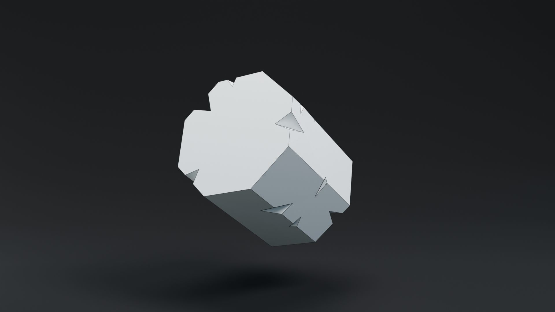 Low Poly Tree Trunk Low-poly 3D model_5