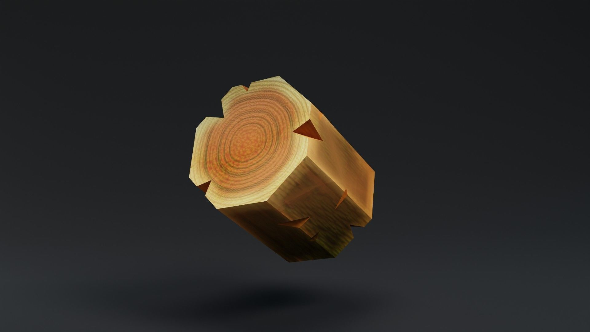 Low Poly Tree Trunk Low-poly 3D model_1