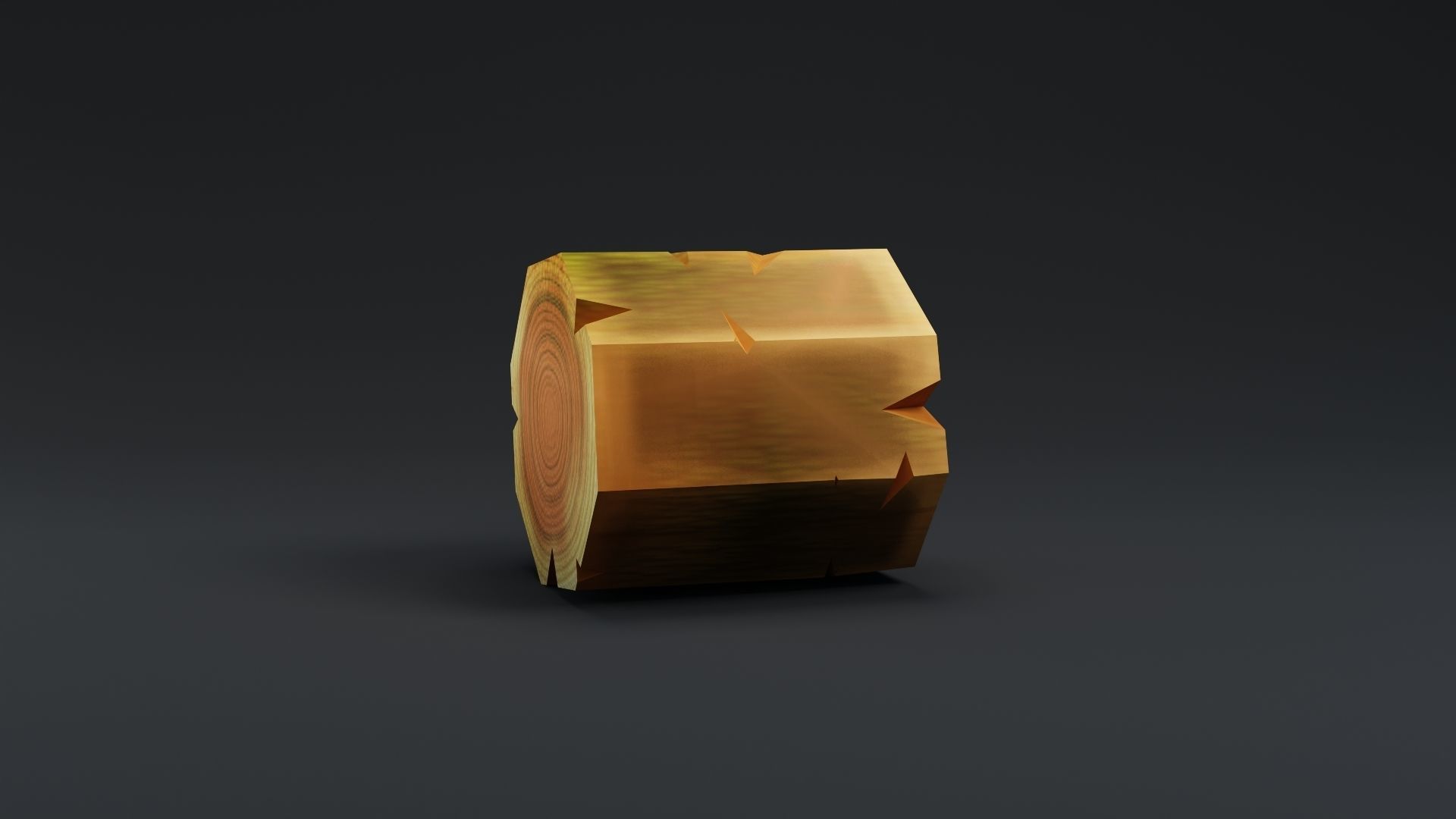 Low Poly Tree Trunk Low-poly 3D model_2