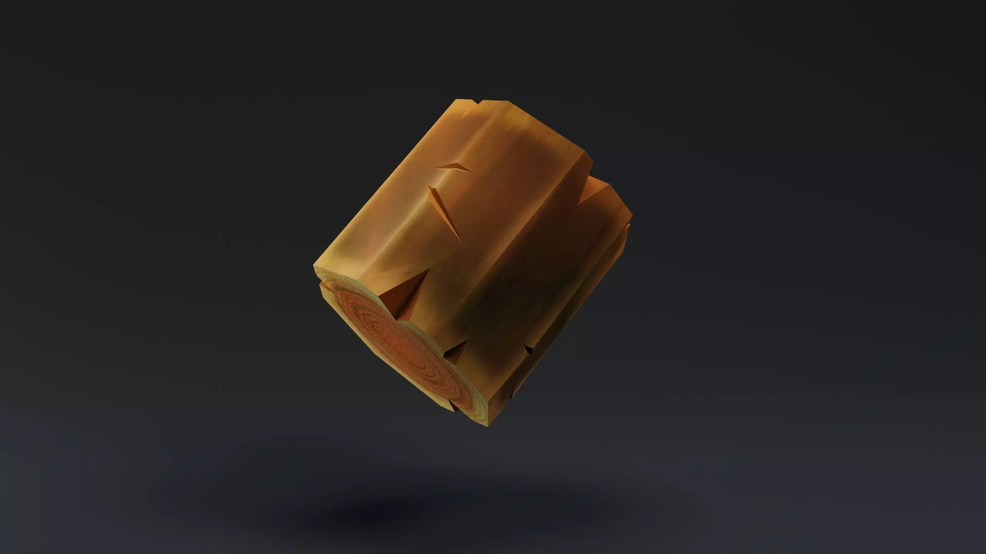 Low Poly Tree Trunk Low-poly 3D model_0