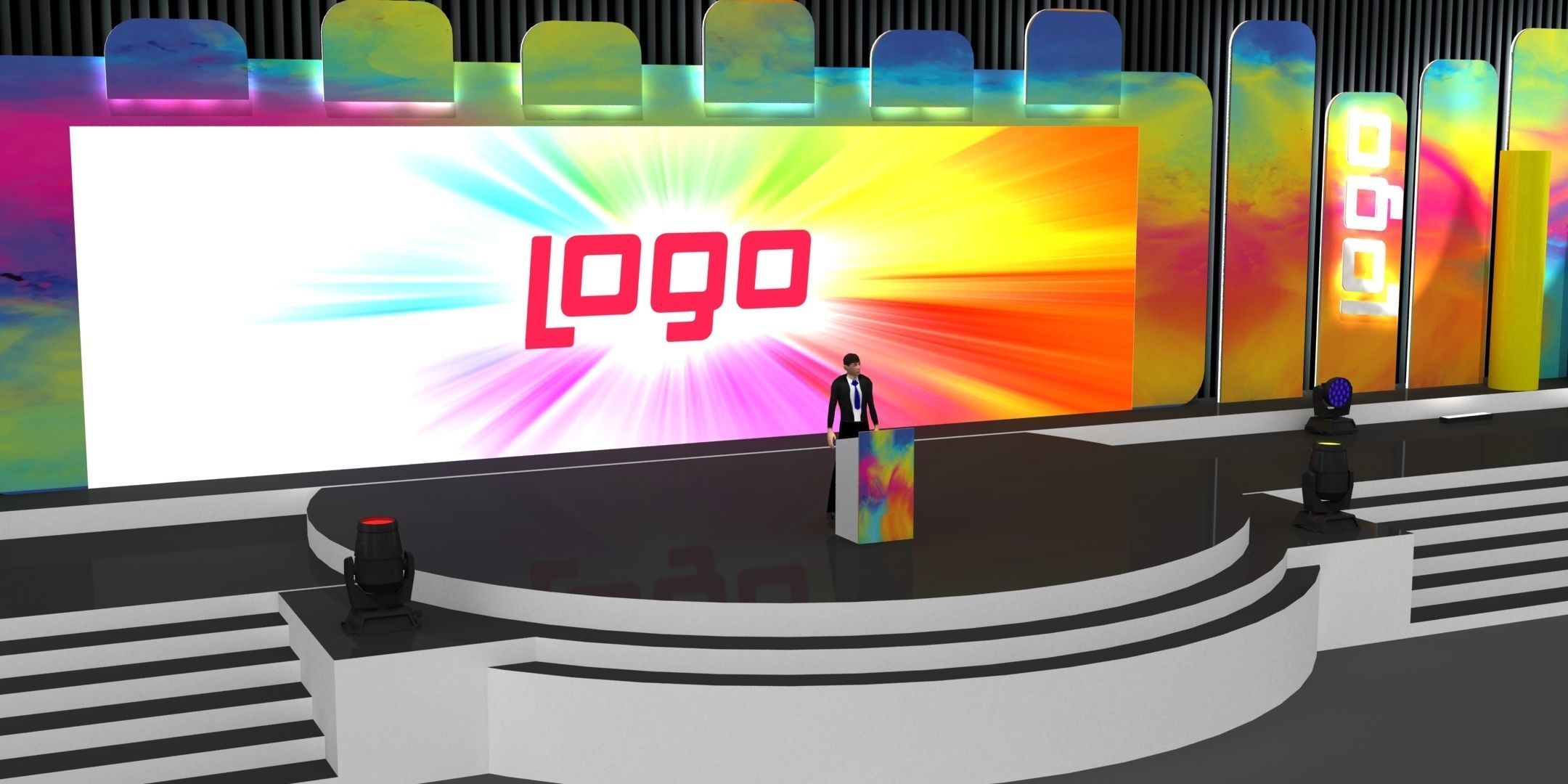 Congress Stage 026 3D model_3