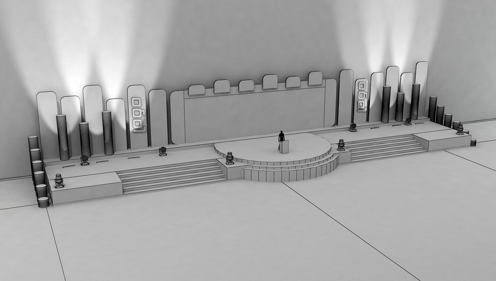 Congress Stage 026 3D model_5