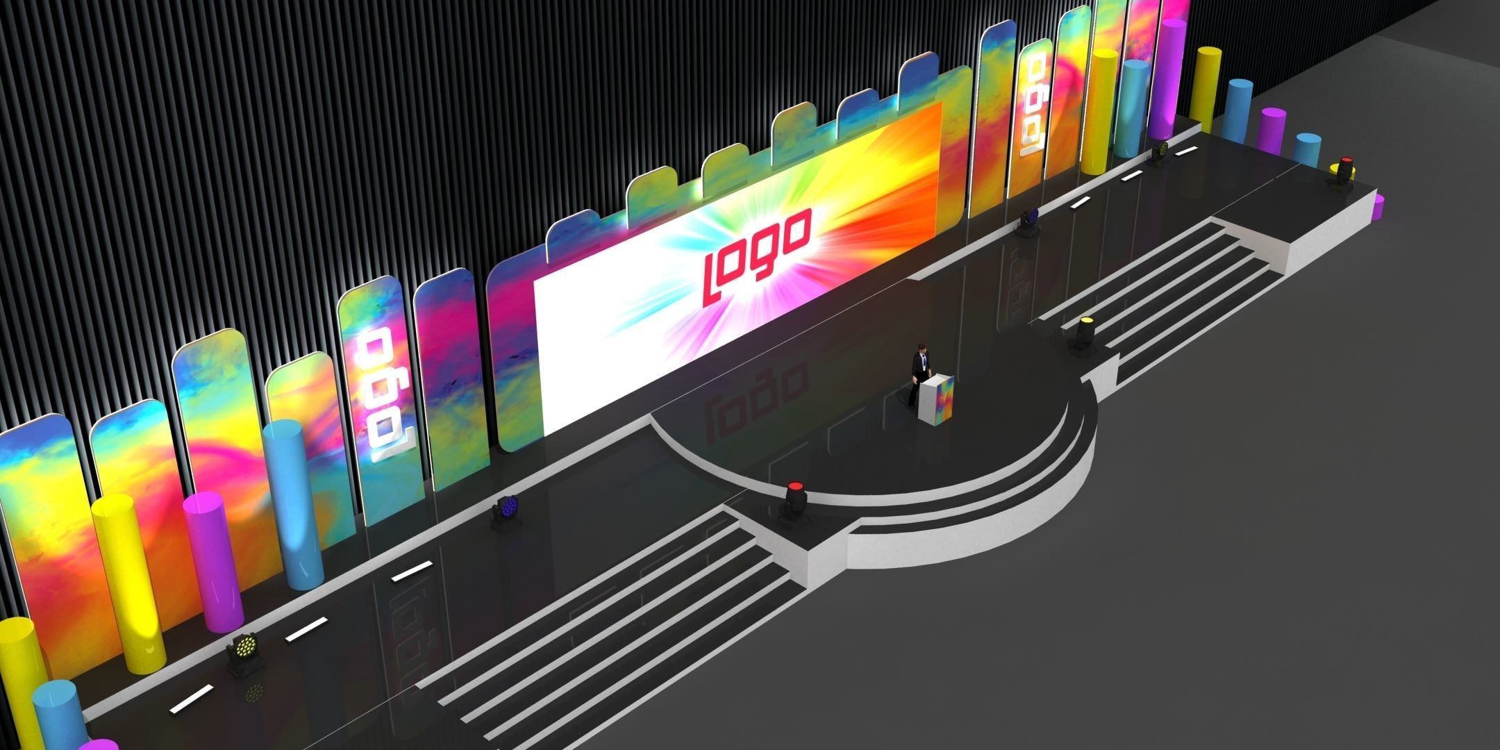 Congress Stage 026 3D model_4