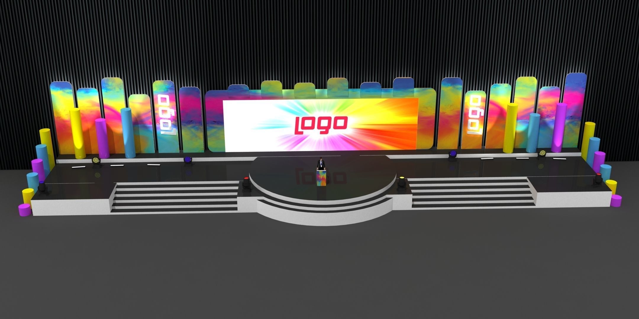 Congress Stage 026 3D model_1