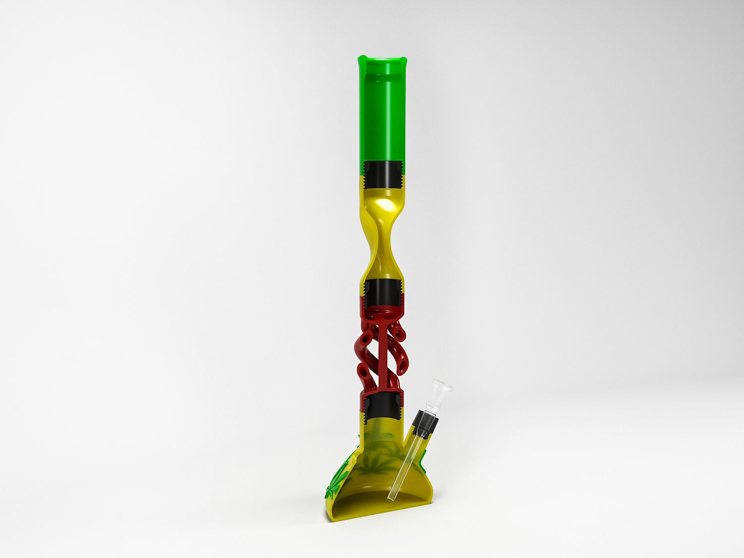 BUILD A CUSTOM BONG - Ganja Big Bong 3D print model_5