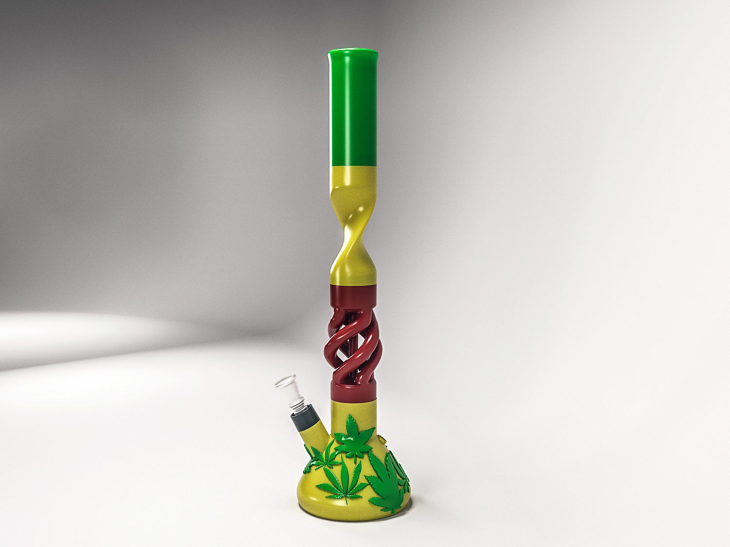 BUILD A CUSTOM BONG - Ganja Big Bong 3D print model_4