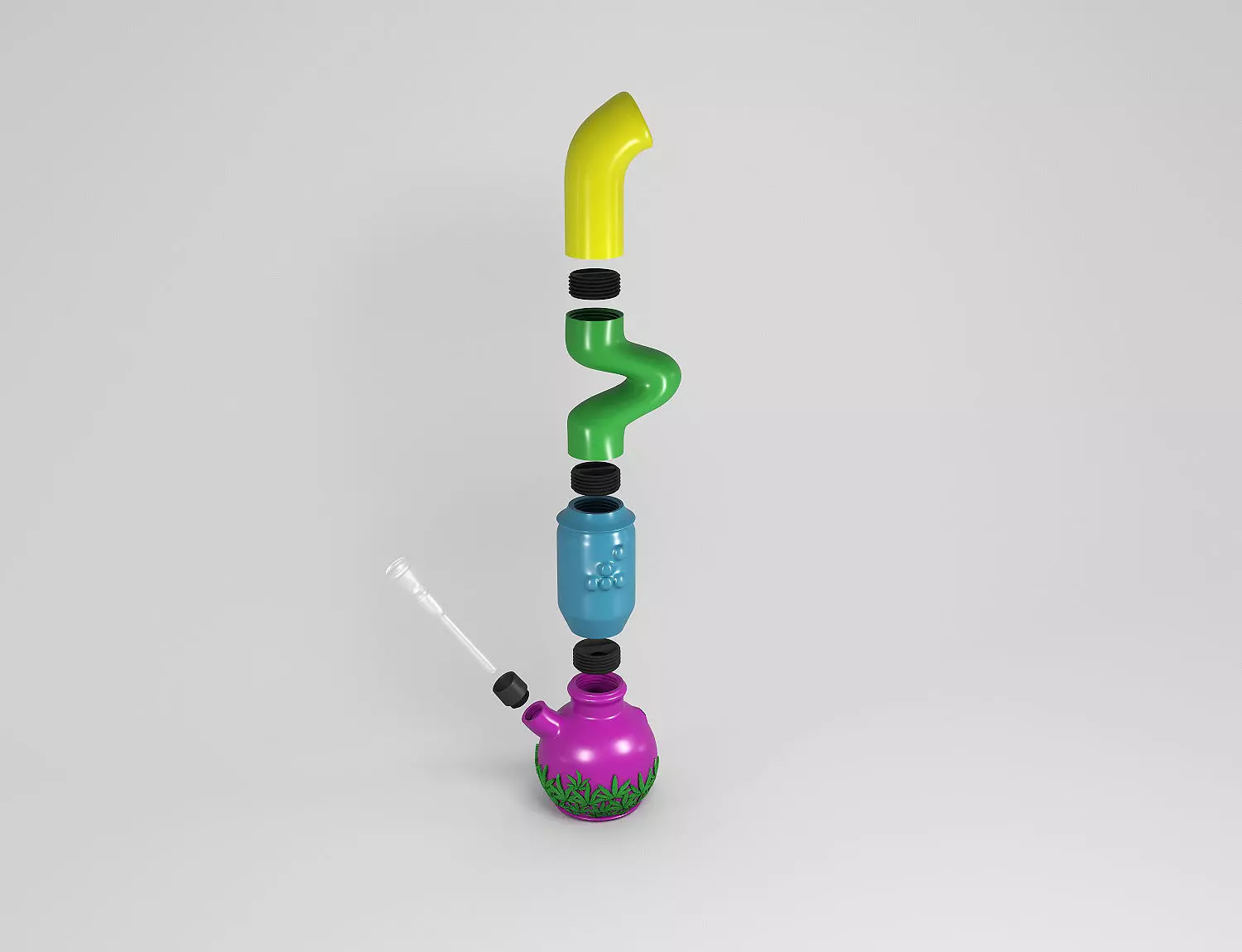 BUILD A CUSTOM BONG - Huge Bong 3D print model_0